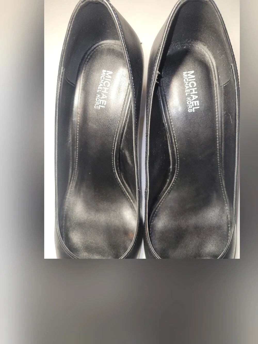Michael Kors Black Pointed Toe Mid-Heel Pumps, 8.5